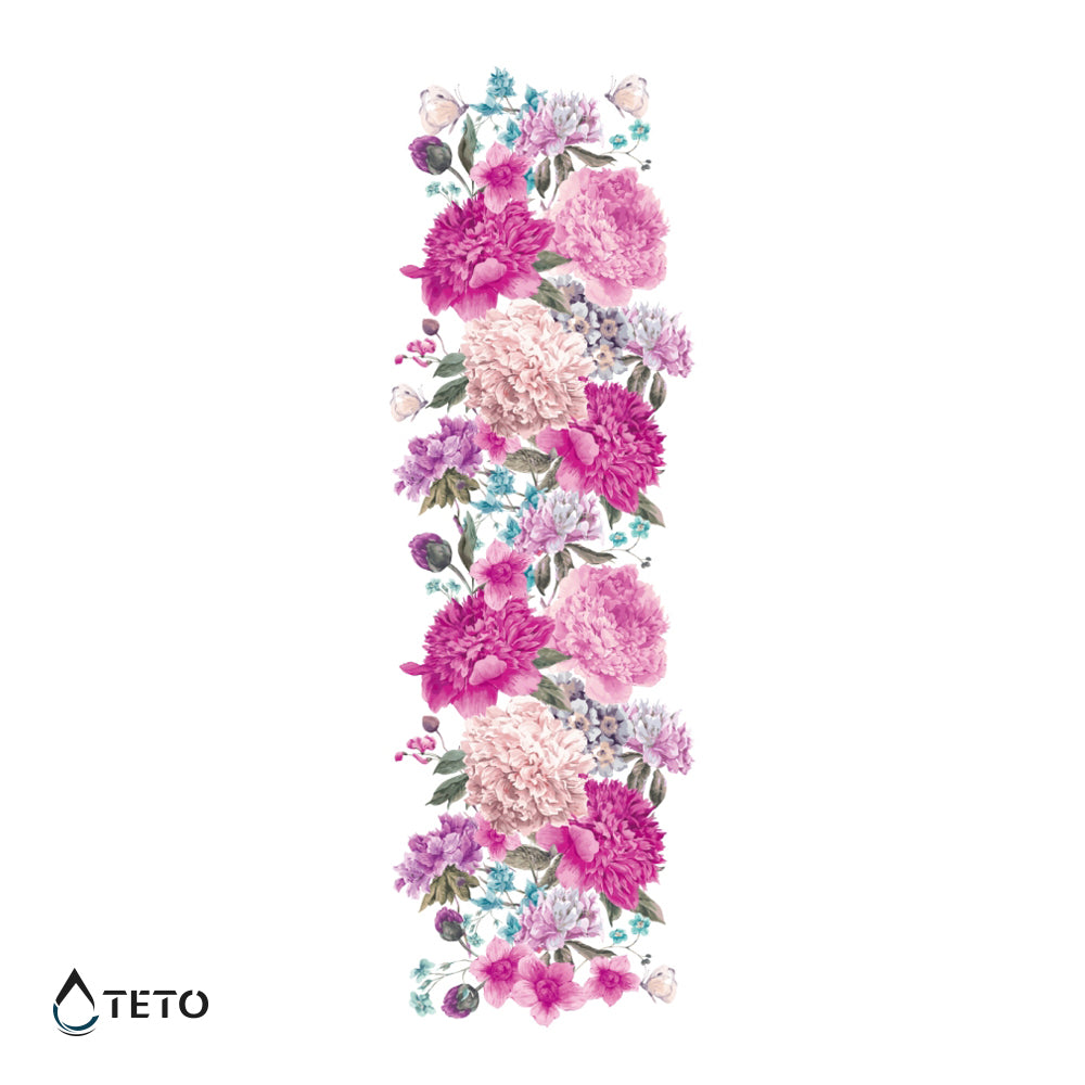 Rosa Pfingstrosen - TETO Temporäre Tattoos
