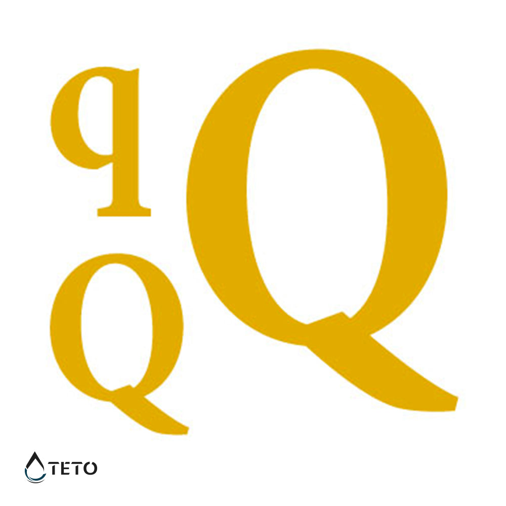 Buchstabe Q - Set - TETO Temporäre Tattoos
