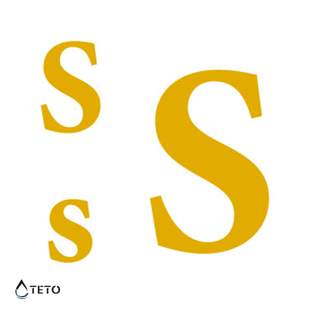Buchstabe S - Set - TETO Temporäre Tattoos