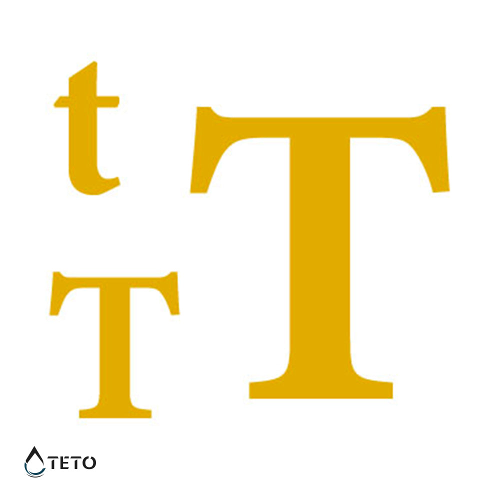 Buchstabe T - Set - TETO Temporäre Tattoos
