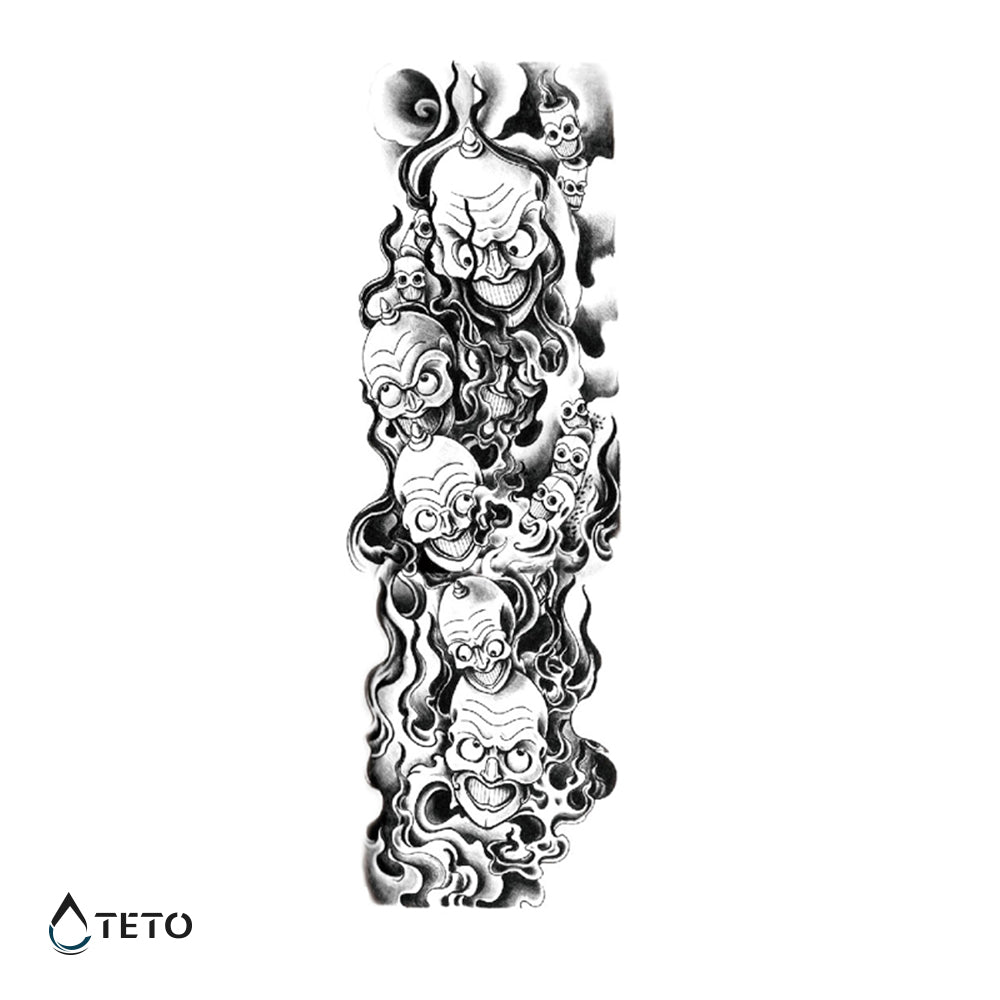 Clowns - TETO Temporäre Tattoos