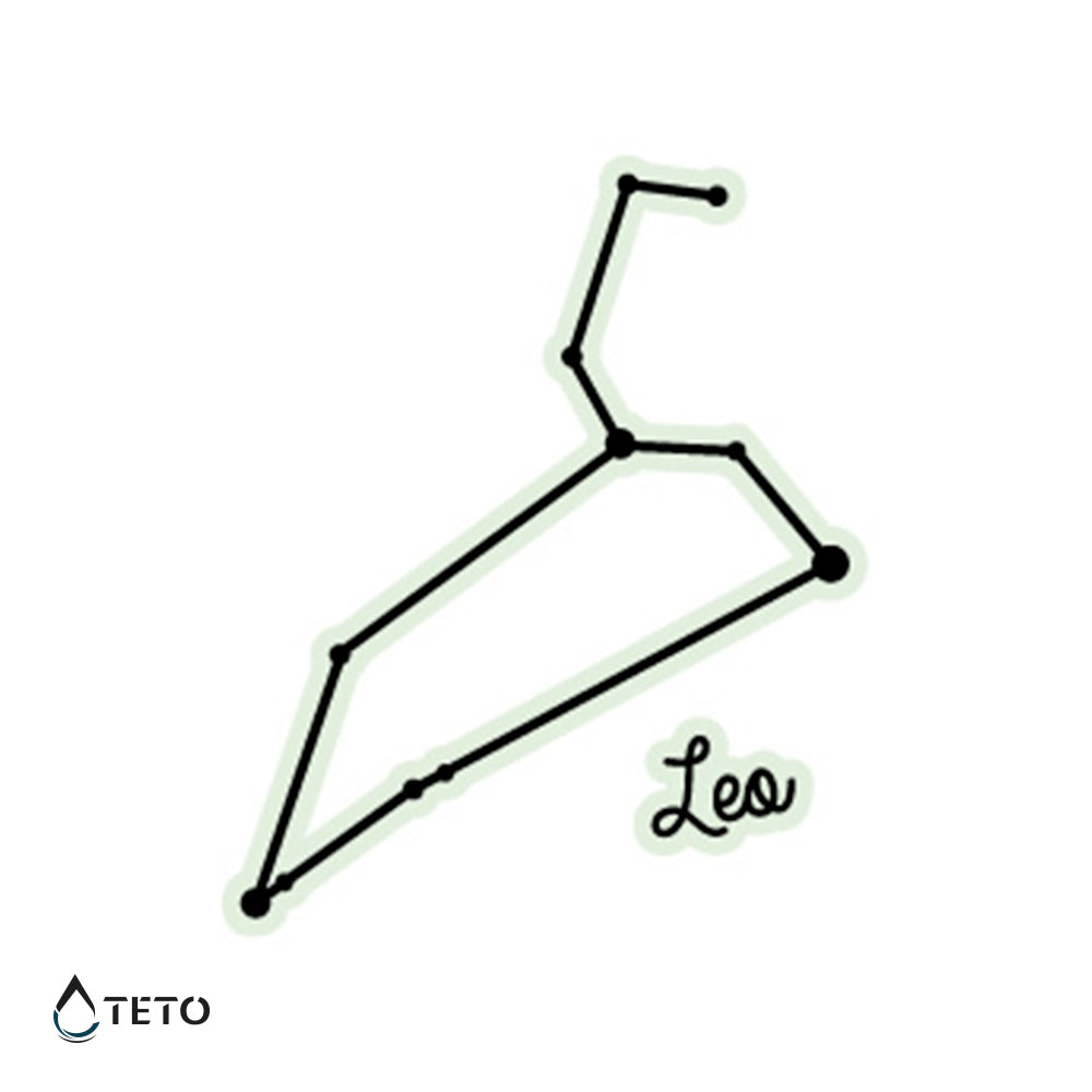Sternzeichen Löwe – Leuchtet im Dunkeln - TETO Temporäre Tattoos