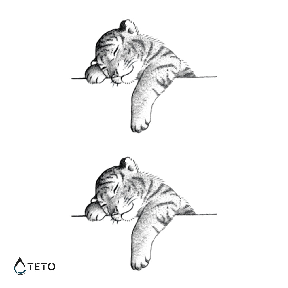 Tiger - Set - TETO Temporäre Tattoos