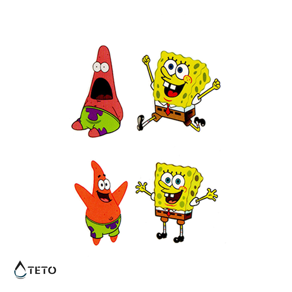 SpongeBob - Set - TETO Temporäre Tattoos