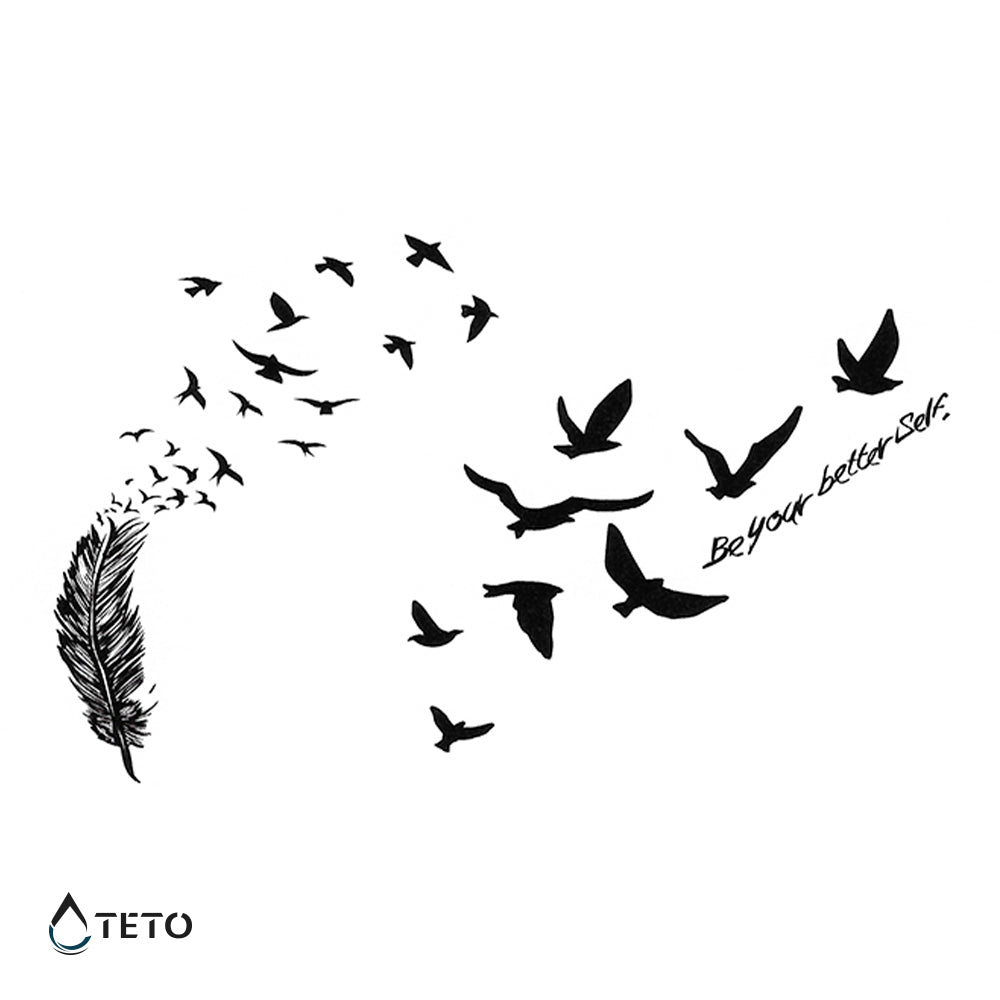 Sei die beste Version von dir - Set - TETO Temporäre Tattoos