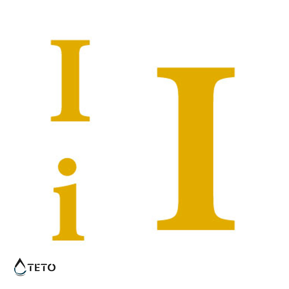Buchstabe I - Set - TETO Temporäre Tattoos