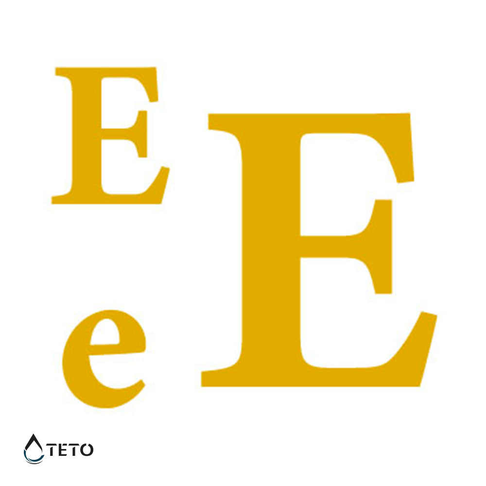 Buchstabe E - Set - TETO Temporäre Tattoos