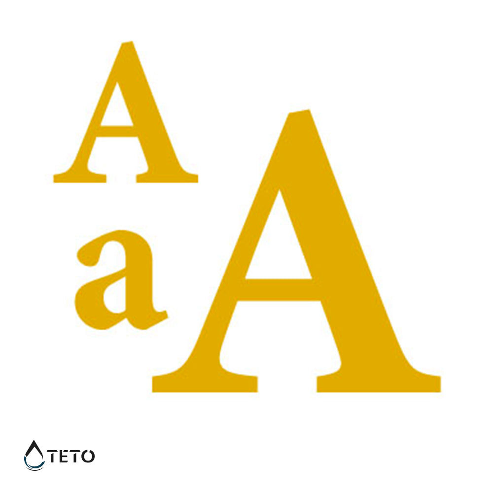 Buchstabe A - Set - TETO Temporäre Tattoos