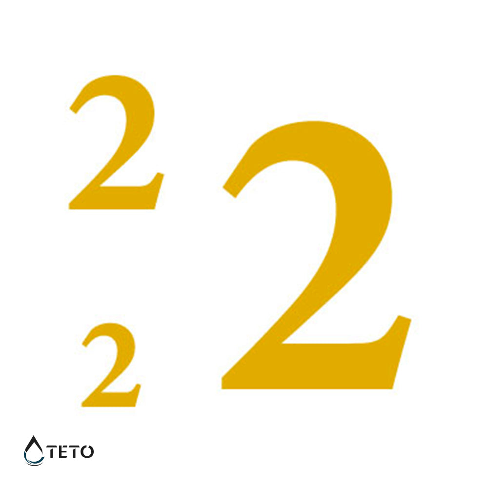 Nummer 2 - Set - TETO Temporäre Tattoos