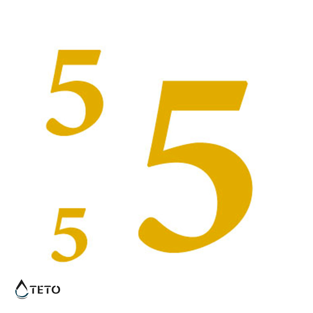 Nummer 5 - Set - TETO Temporäre Tattoos
