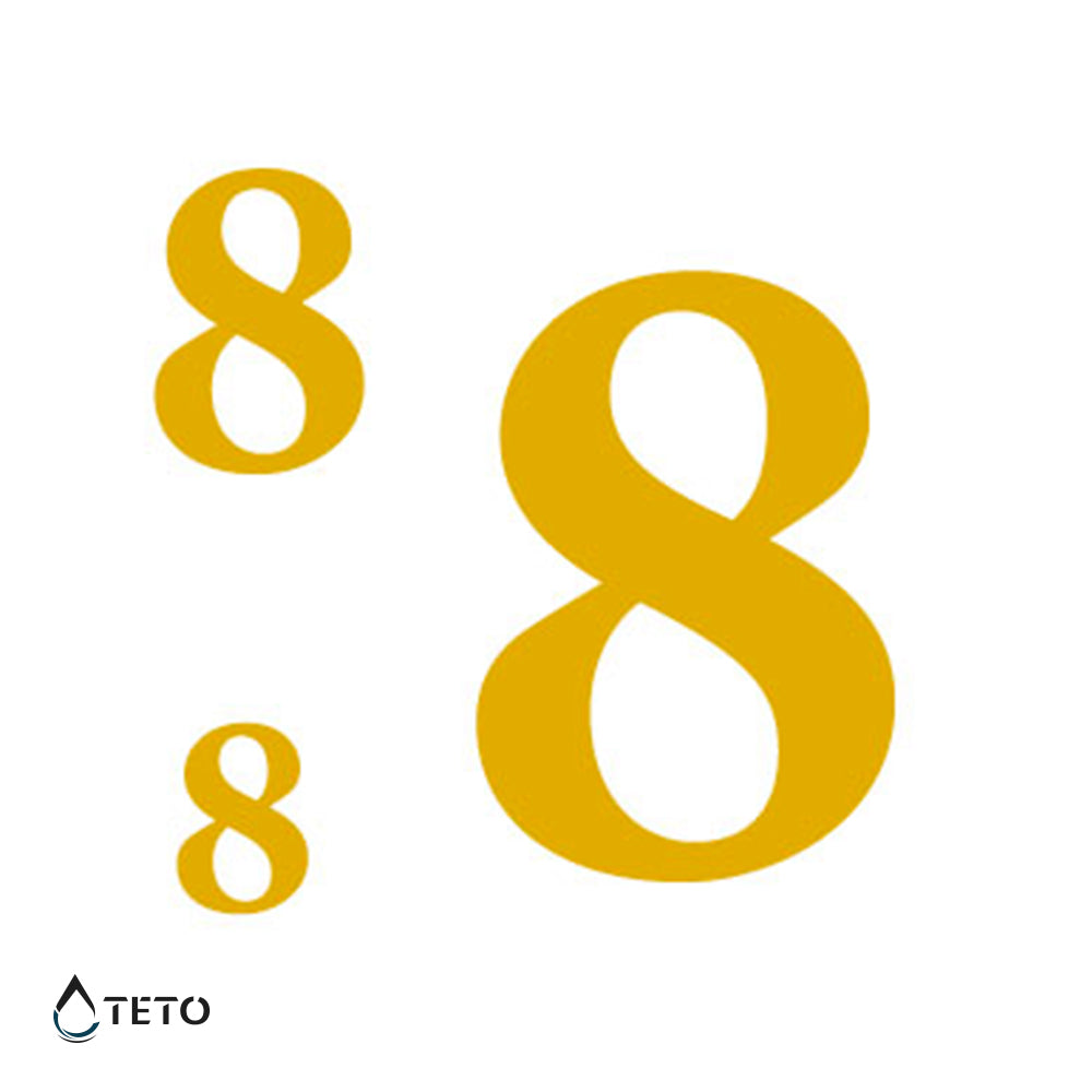 Nummer 8 - Set - TETO Temporäre Tattoos