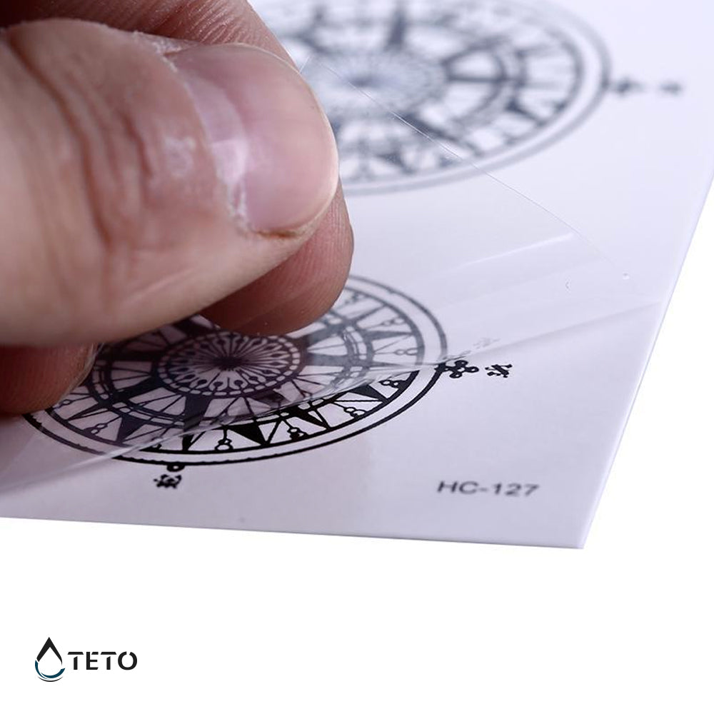 Zweifarbige Kompasse - Set - TETO Temporäre Tattoos
