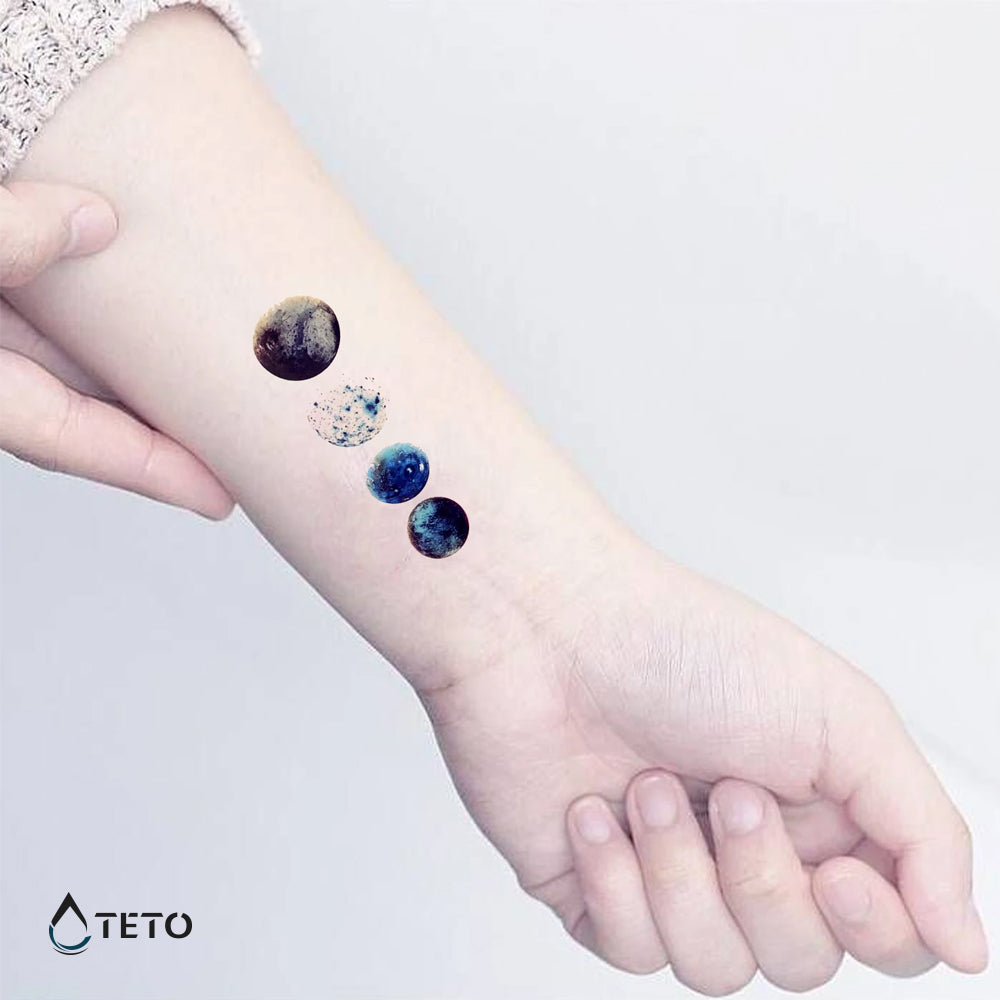 Planeten - Set - TETO Temporäre Tattoos