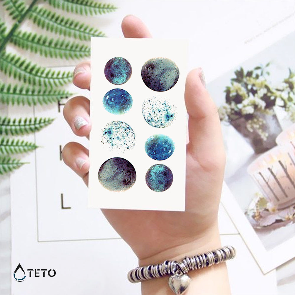 Planeten - Set - TETO Temporäre Tattoos