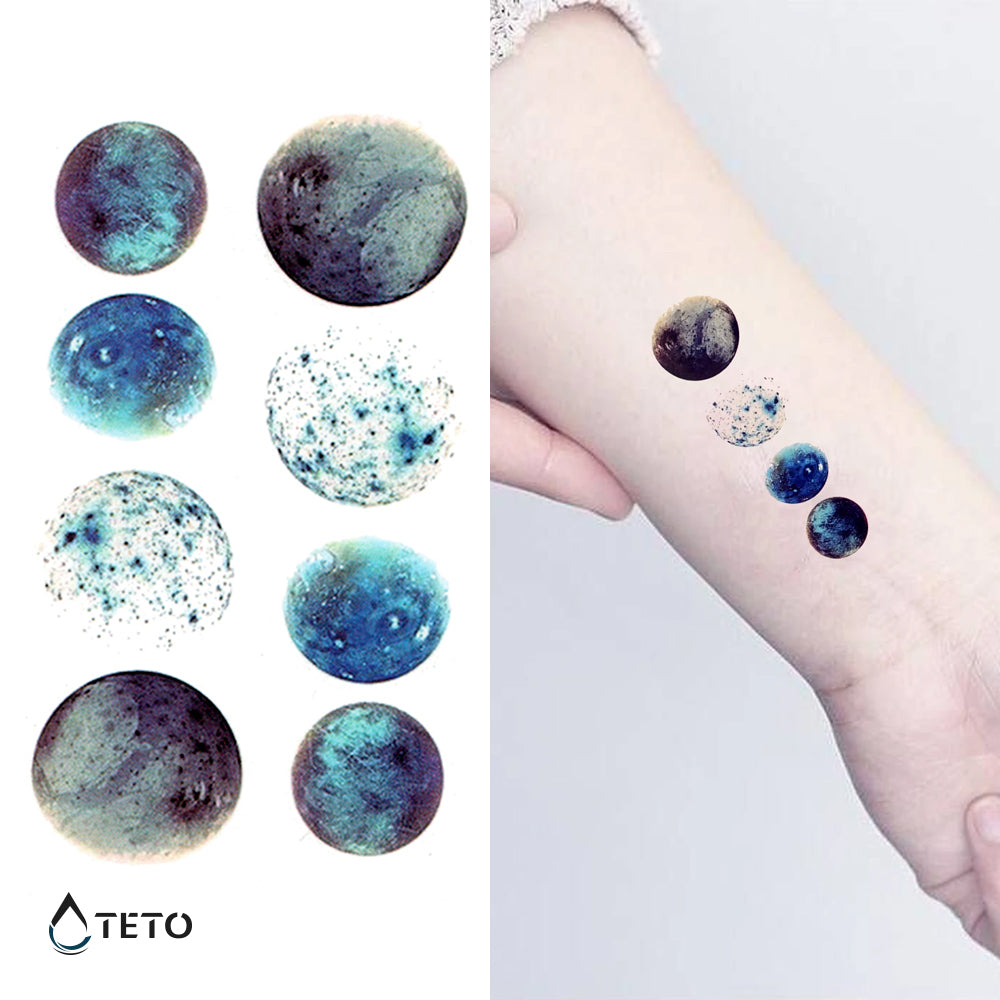 Planeten - Set - TETO Temporäre Tattoos