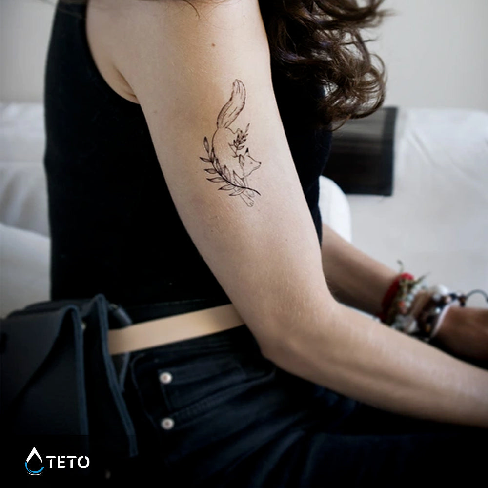 Niedlicher Fuchs - TETO Temporäre Tattoos