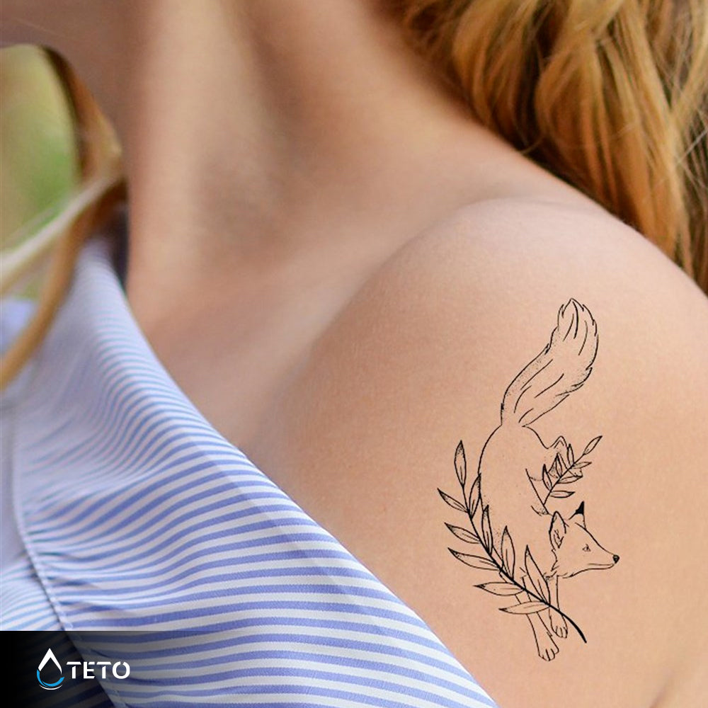 Niedlicher Fuchs - TETO Temporäre Tattoos