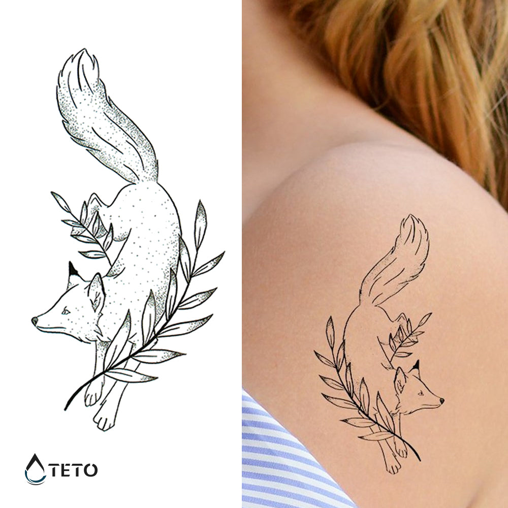 Niedlicher Fuchs - TETO Temporäre Tattoos