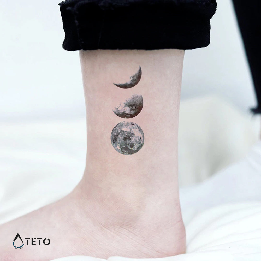 Mondphasen - Set - TETO Temporäre Tattoos