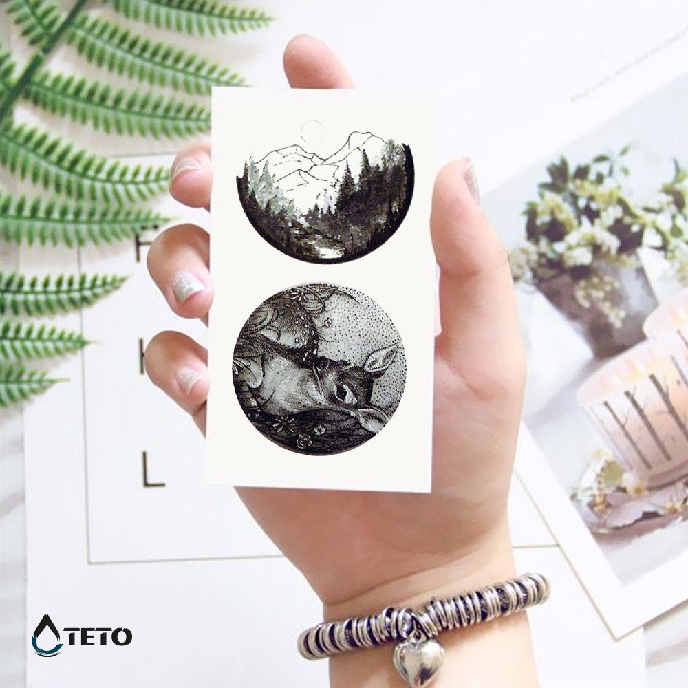 Natur - Set - TETO Temporäre Tattoos