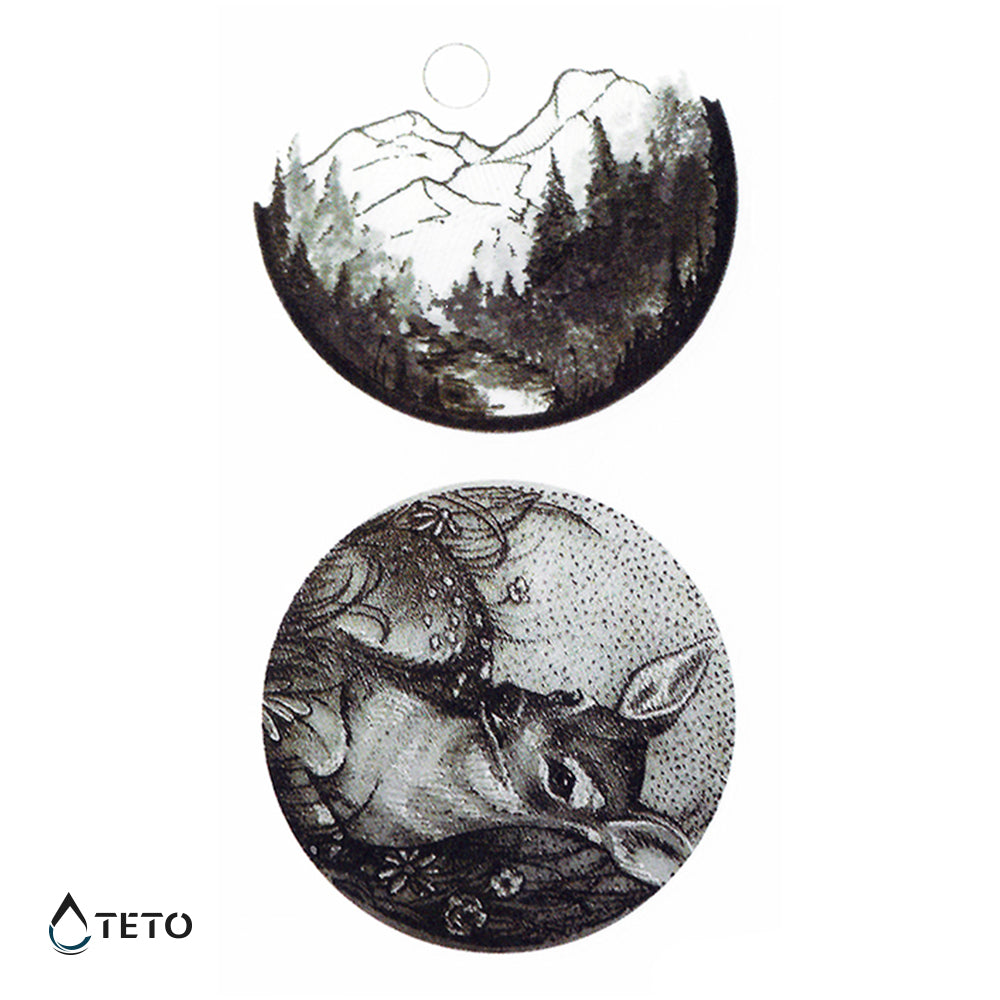 Natur - Set - TETO Temporäre Tattoos