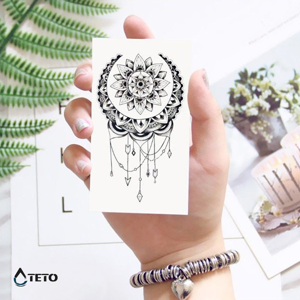 Traumfänger - Mandala – Typ B - TETO Temporäre Tattoos