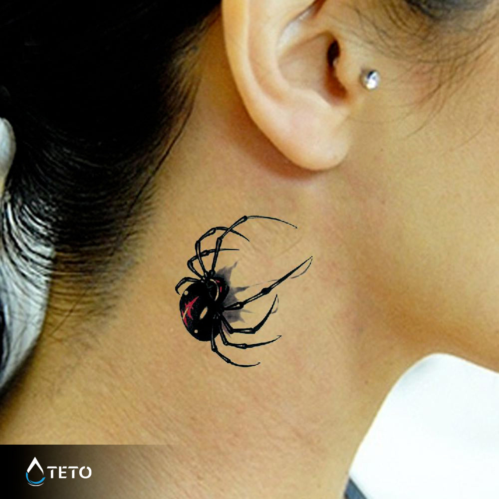 3D-Spinnen – Set – Typ B - TETO Temporäre Tattoos