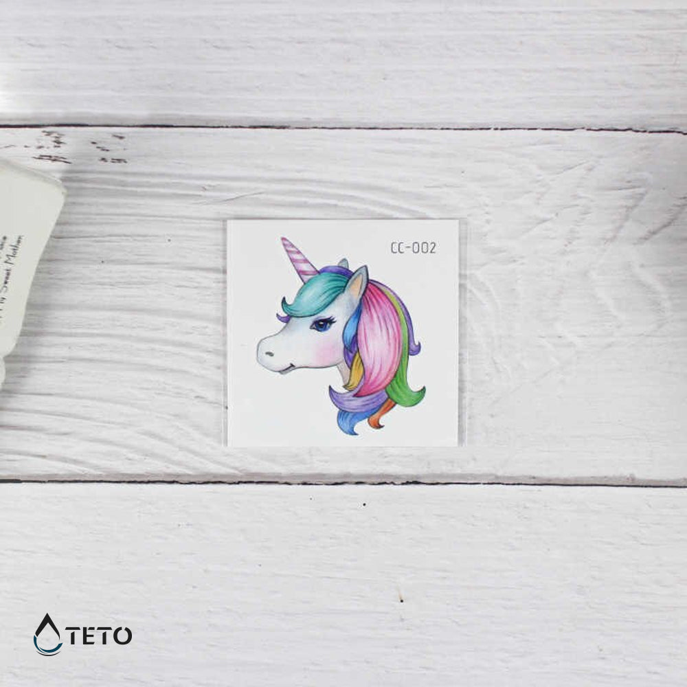 Einhorn - TETO Temporäre Tattoos