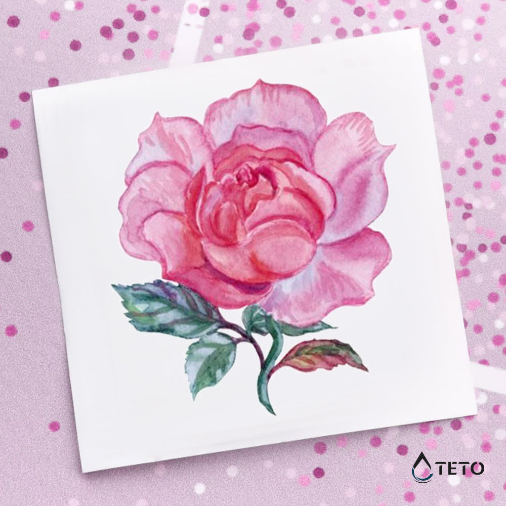 Mini-Rose - TETO Temporäre Tattoos