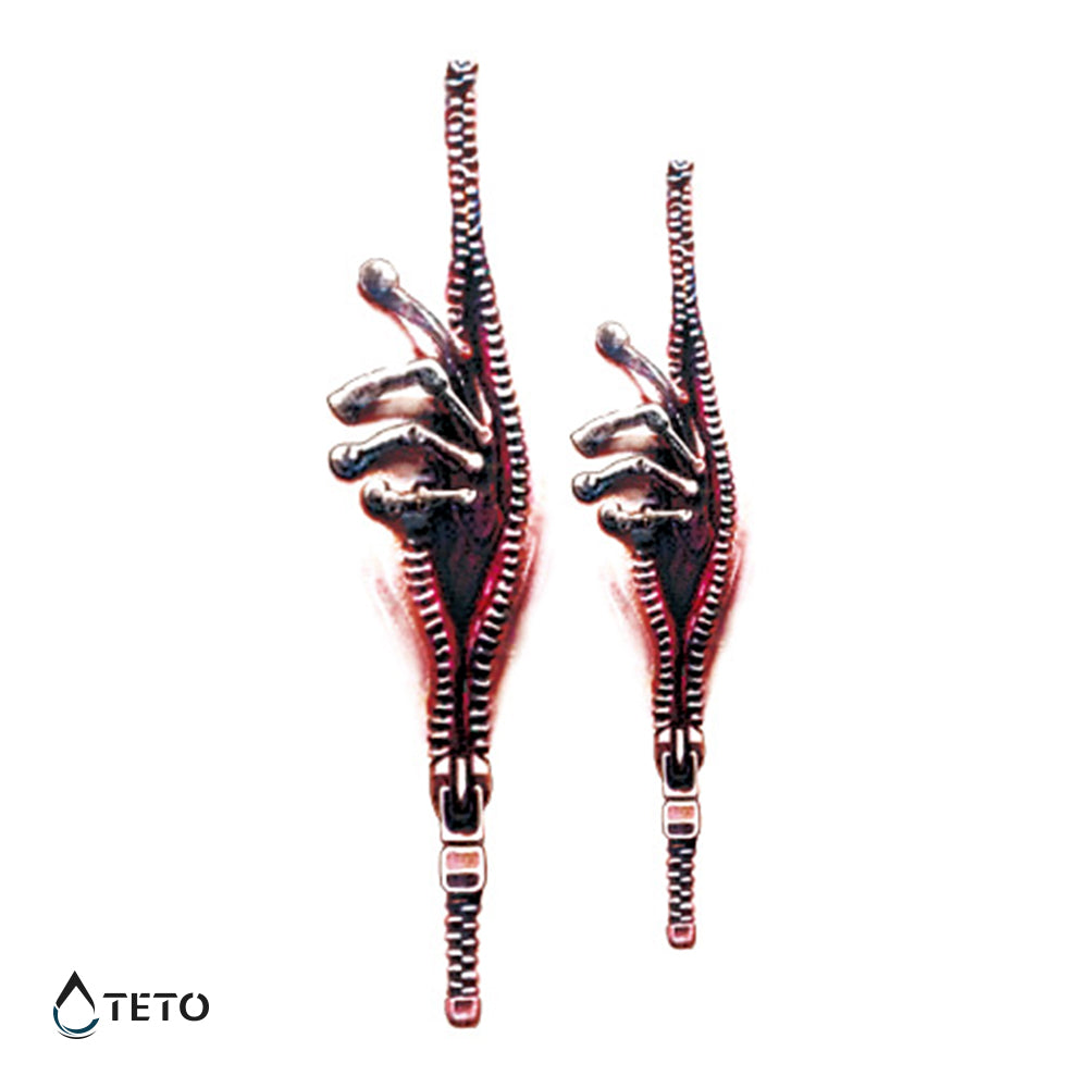 Hand mit Reißverschluss - Set - TETO Temporäre Tattoos