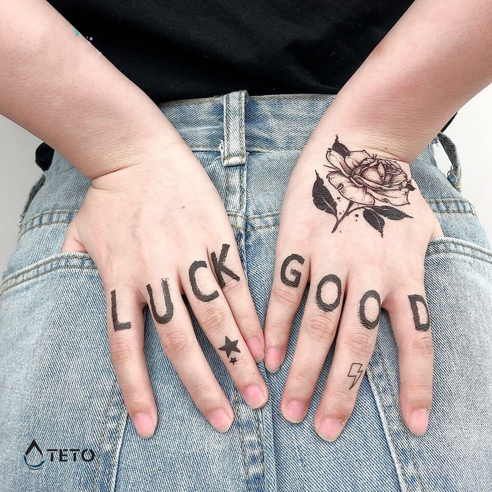 Viel Glück - Set - TETO Temporäre Tattoos