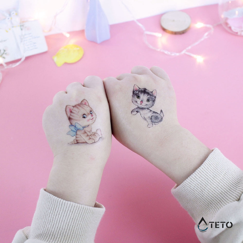 Niedliche Katze - TETO Temporäre Tattoos