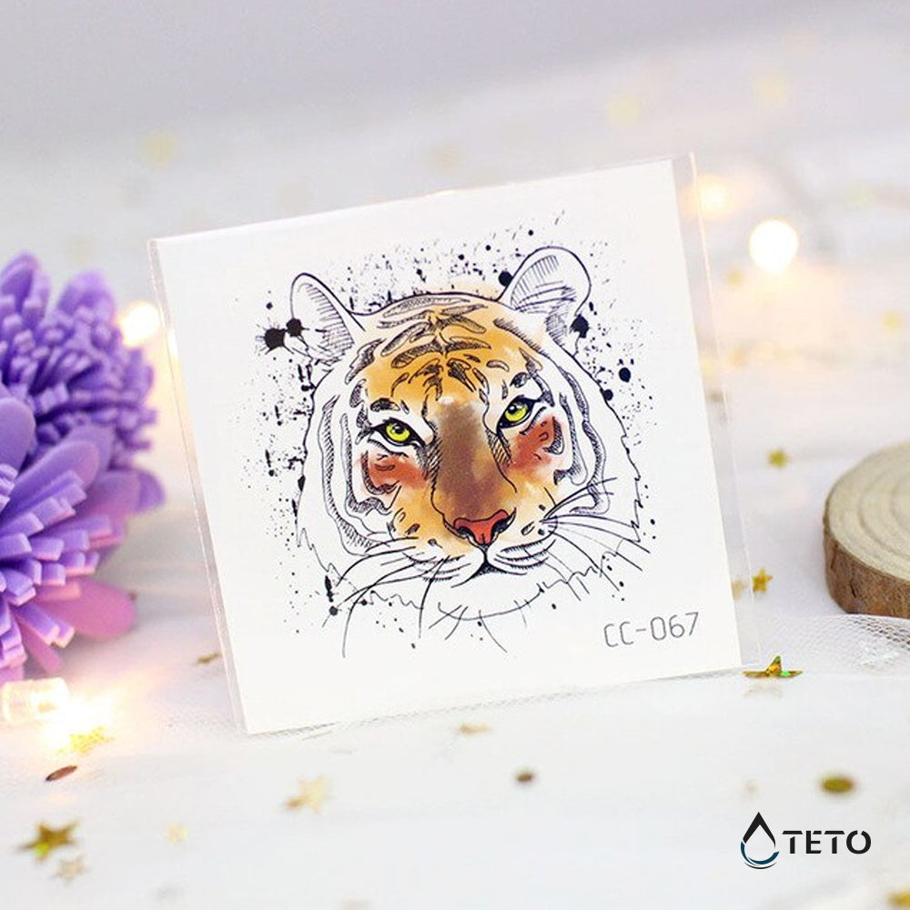 Minimalistischer Tiger - TETO Temporäre Tattoos