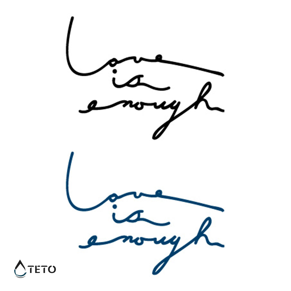 Lieben ist genug - Set - TETO Temporäre Tattoos