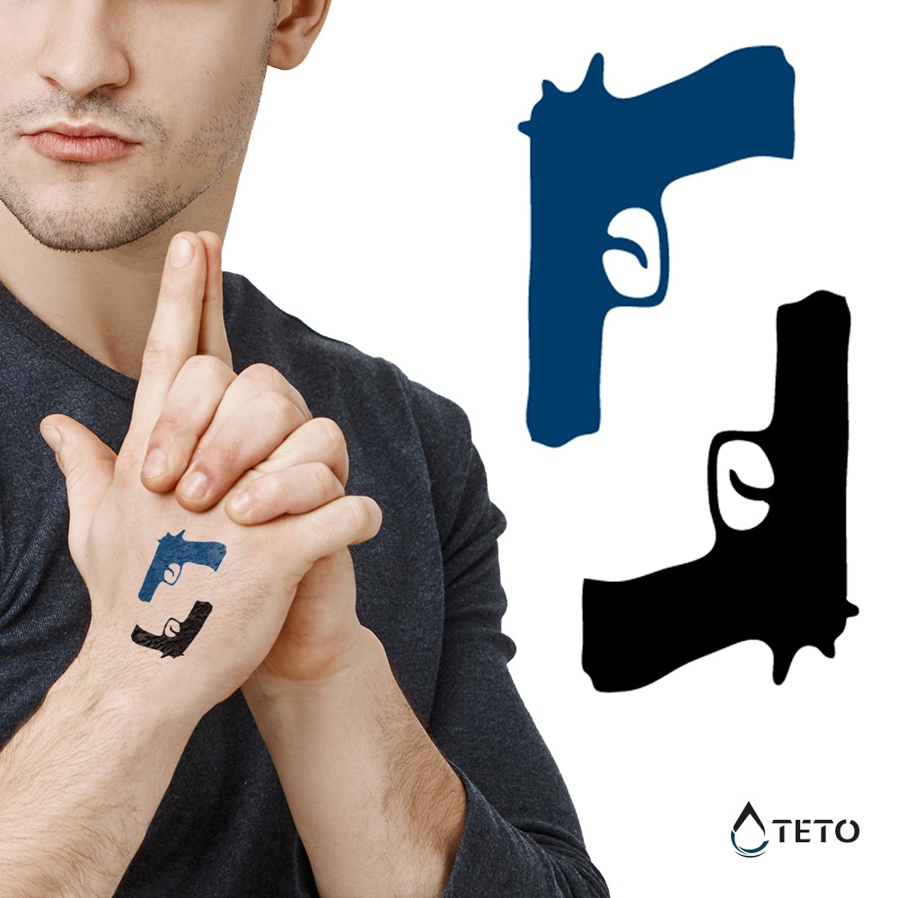 Waffen - Set - TETO Temporäre Tattoos