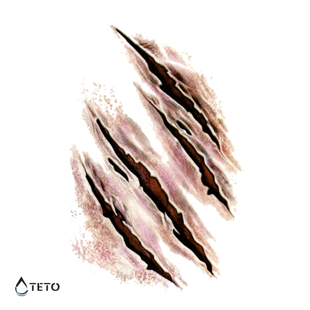 Narben – Kratzer - TETO Temporäre Tattoos