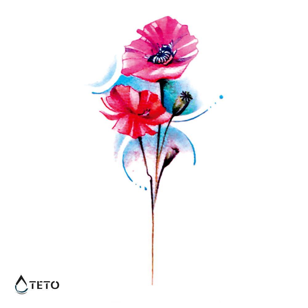 Kleine Blumen - TETO Temporäre Tattoos