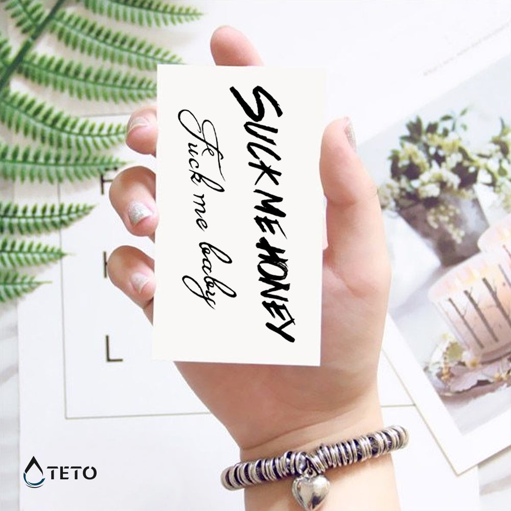 Sinnliche Botschaften - Set - TETO Temporäre Tattoos