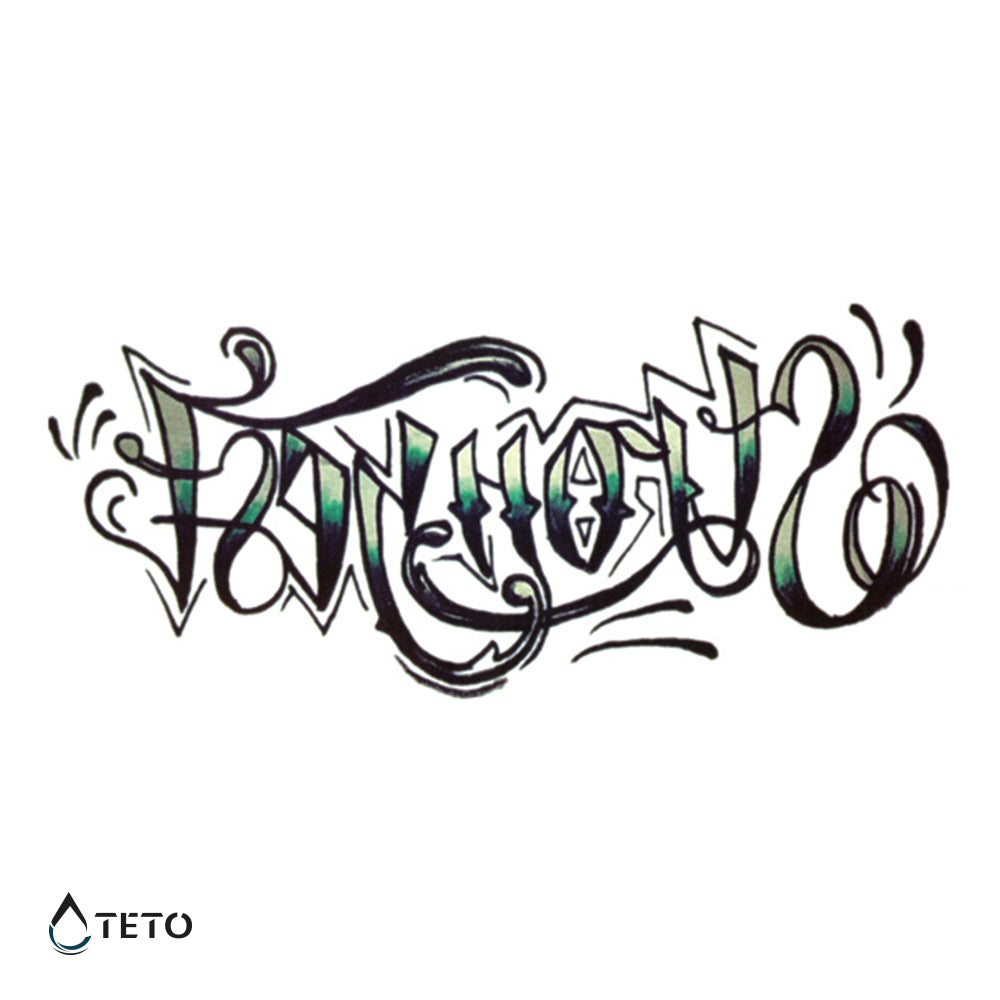 Der Stärkste - Graffiti - TETO Temporäre Tattoos
