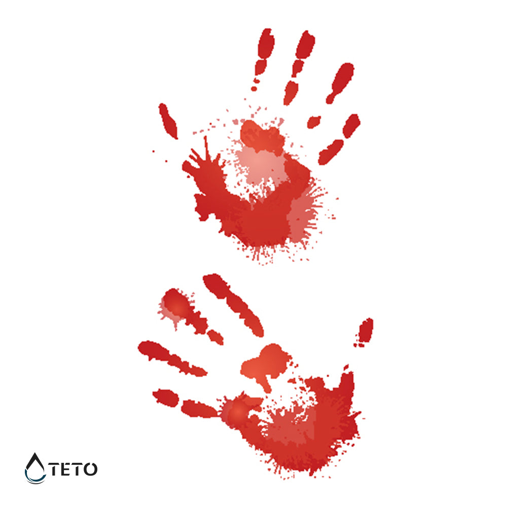 Blutspur - Set - TETO Temporäre Tattoos