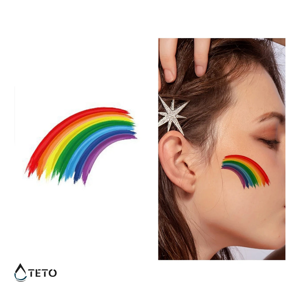 Regenbogen - TETO Temporäre Tattoos