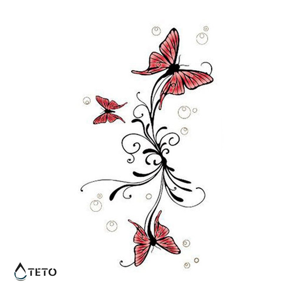Schmetterlinge - TETO Temporäre Tattoos