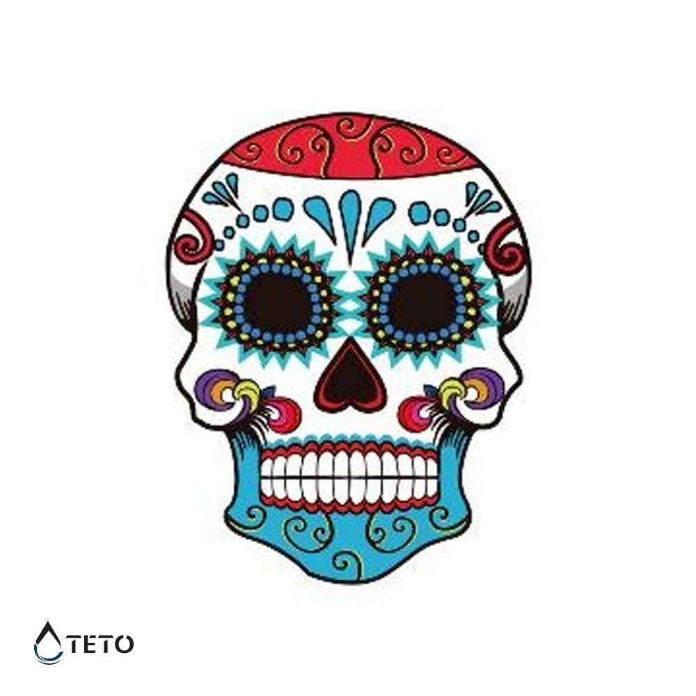 Mexikanischer Schädel - TETO Temporäre Tattoos