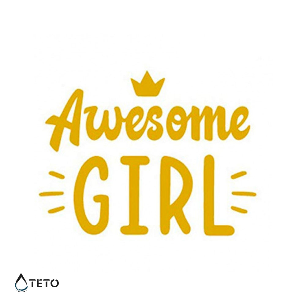 Unglaubliches Mädchen / Awesome girl - TETO Temporäre Tattoos