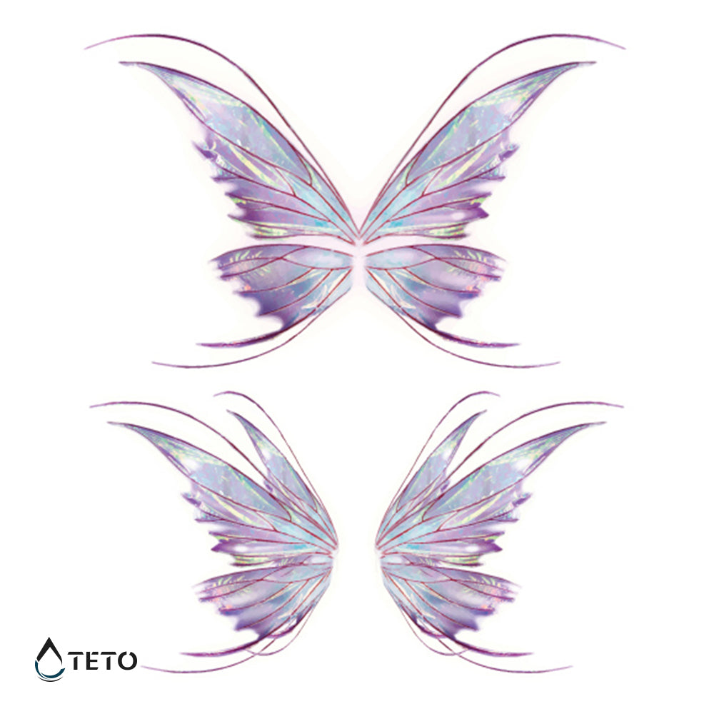 Schmetterlinge – Glitzer - Set - TETO Temporäre Tattoos