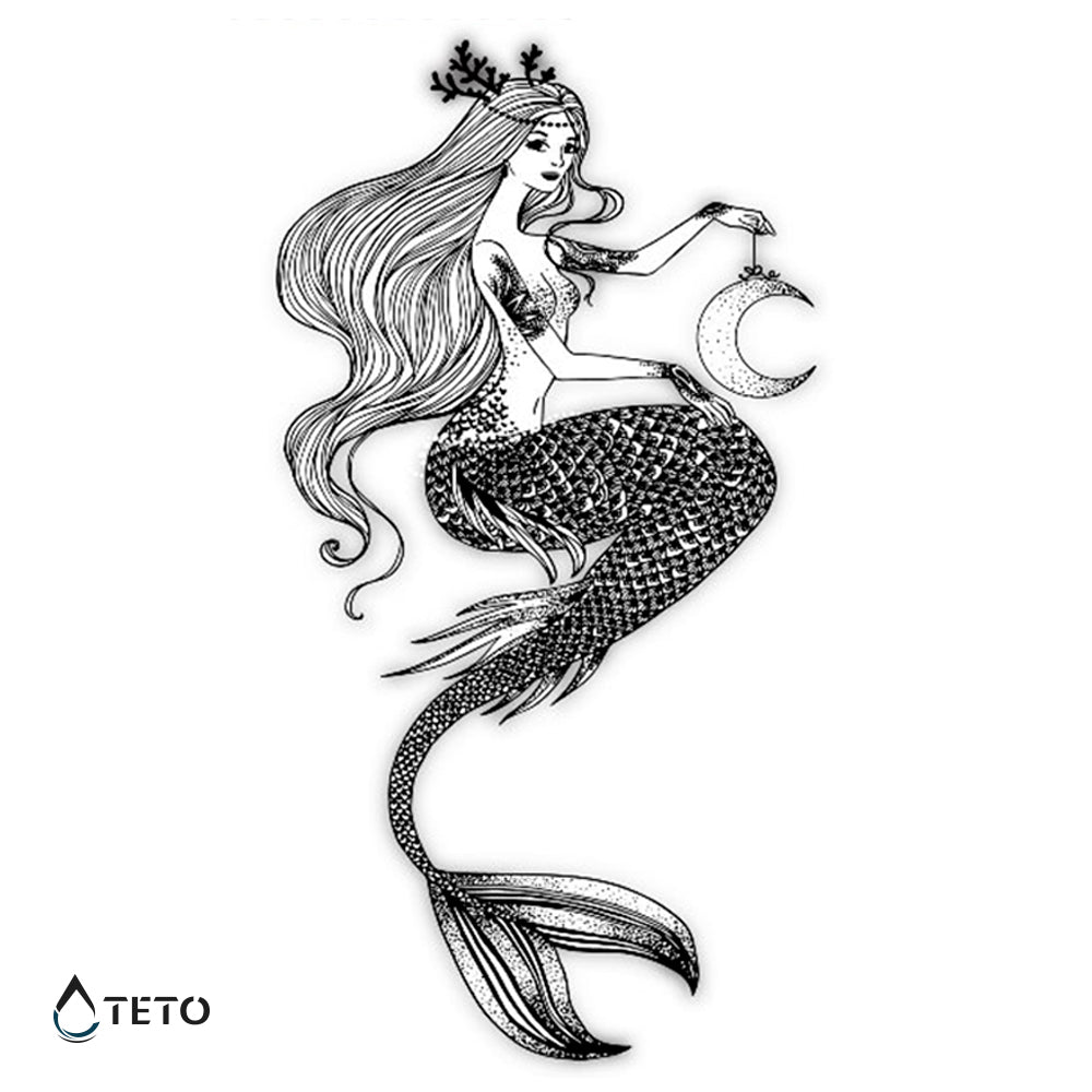 Mond-Nixe - TETO Temporäre Tattoos
