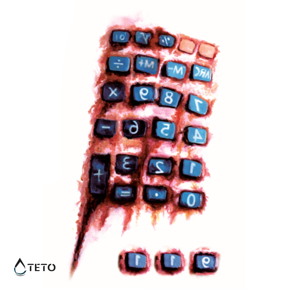 Taschenrechner - TETO Temporäre Tattoos