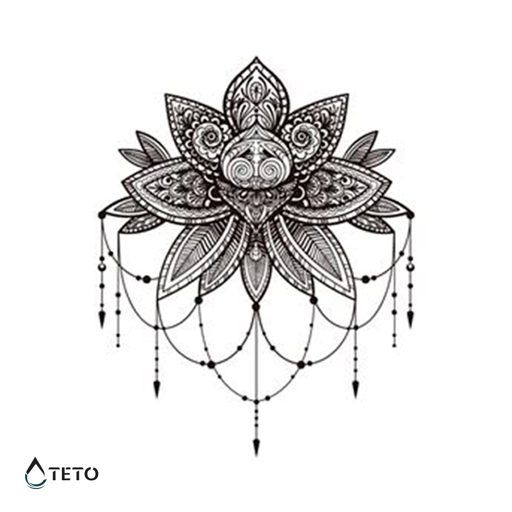 Mandala Typ B - TETO Temporäre Tattoos
