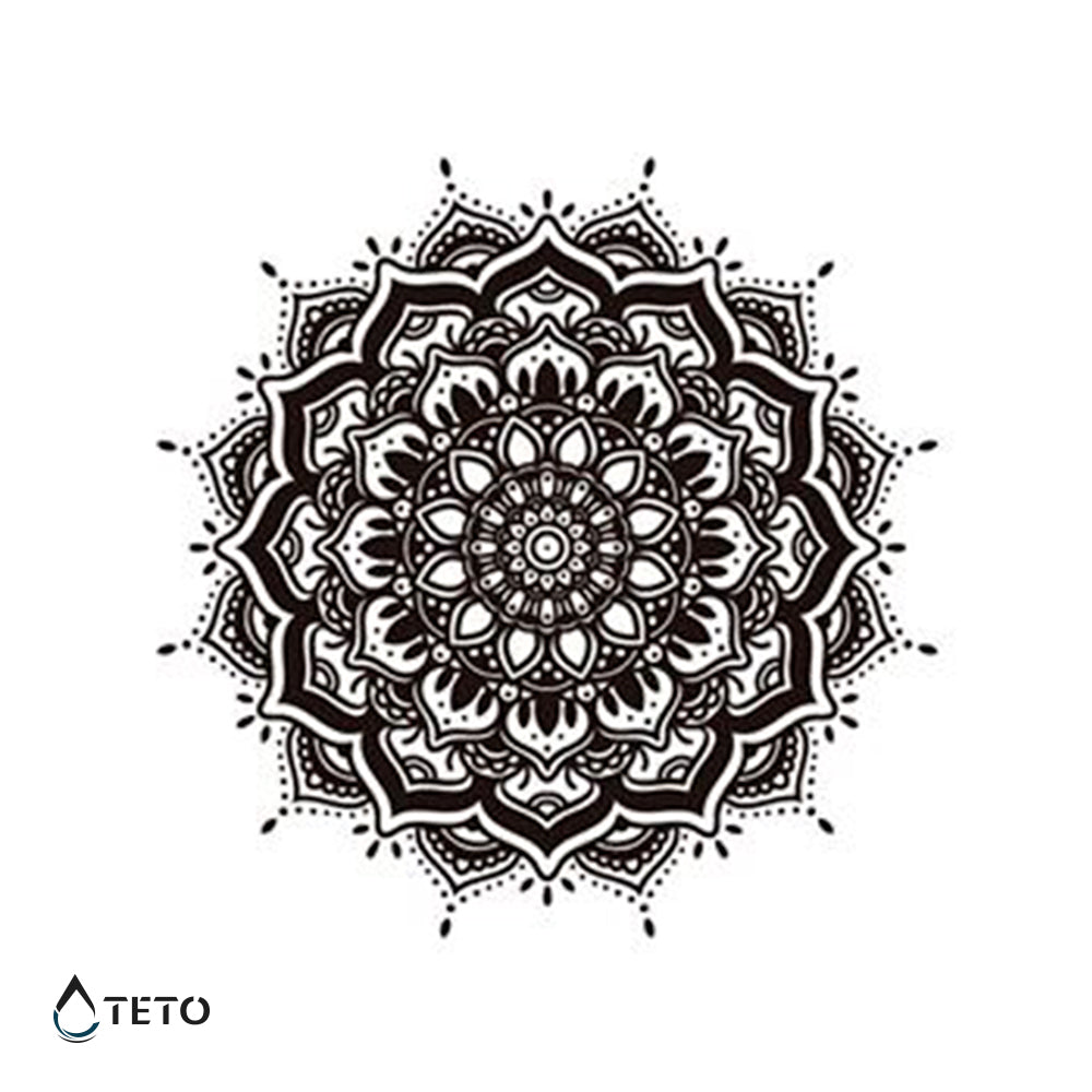 Mandala Typ C - TETO Temporäre Tattoos