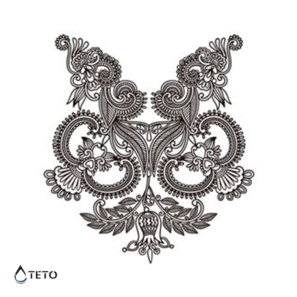 Natürliche Ornamente - TETO Temporäre Tattoos